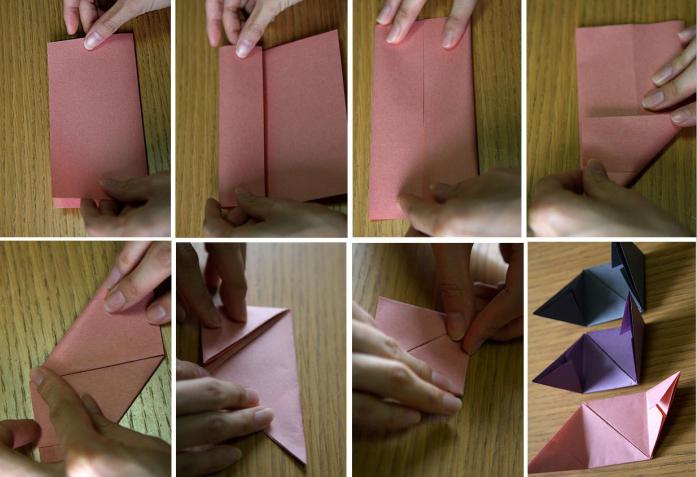 оригами коробочка с сюрпризом