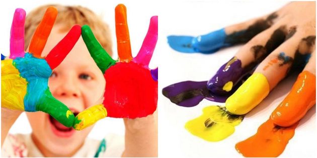 Что подарить ребёнку на Новый год: Пальчиковые краски 