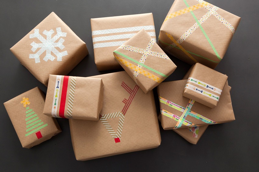 washi-tape-wrapping-paper