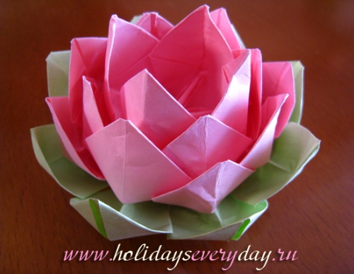 мастер-класс оригами цветок лотоса
