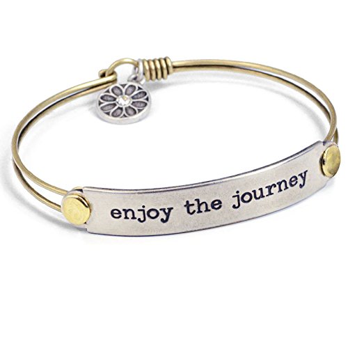 Enjoy the Journey Inspirational Bracelet by Sweet Romance, Quote Jewelry, Message Bracelet, Inspiration Jewelry, Gift for Her, Graduation Gift