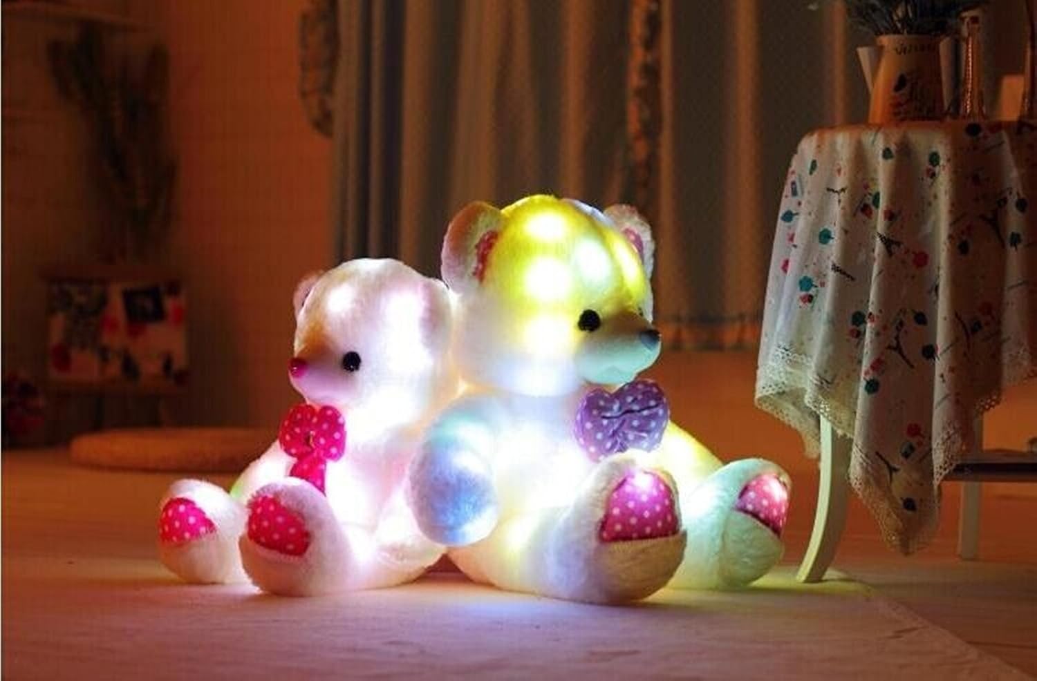 Glowing teddy bear