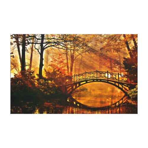 Zen yoga bridge of peace by healinglove customize canvas print