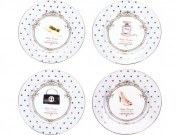 Набор из четырех десертных тарелок «Женский каприз»
