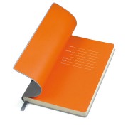 Бизнес-блокнот А5 "Funky", серый/оранжевый