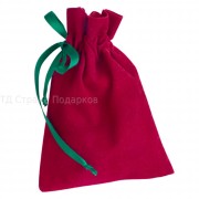 Подарочный мешок, бордовый