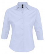 Рубашка женская с рукавом 3/4 EFFECT голубая